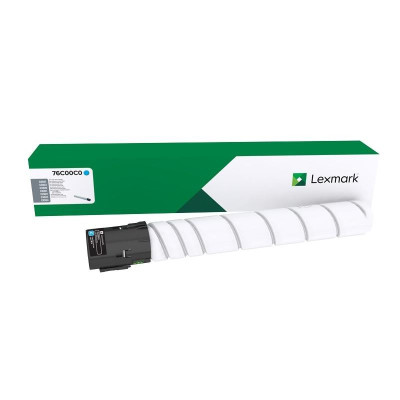 Lexmark 76C00C0, originálny toner, azúrový