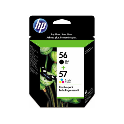 HP SA342AE (56/57), originálny atrament, čierny/farebný, 520 + 500 strán, 2-pack