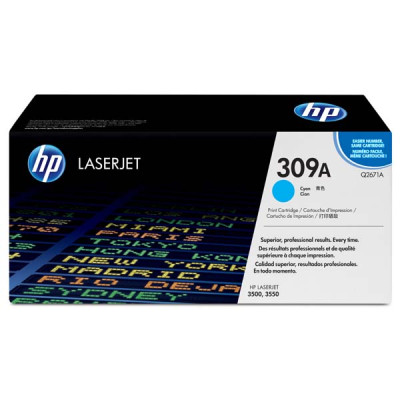 HP Q2671A (309A), originálny toner, azúrový