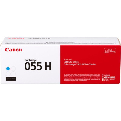 Canon 055HC (3019C002), originálny toner, azúrový, 5900 strán