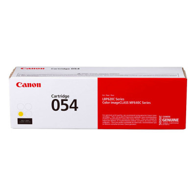 Canon 054Y (3021C002), originálny toner, žltý, 1200 strán