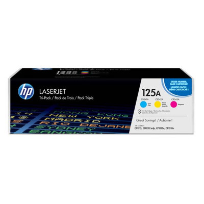 HP CF373AM (125A), originálny toner, CMY, 3-pack