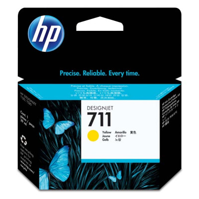 HP CZ132A (711), originálny atrament, žltý, 29 ml