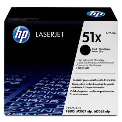 HP Q7551X (51X), originálny toner, čierny