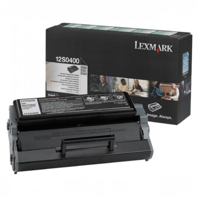 Lexmark 12S0400, originálny toner, čierny