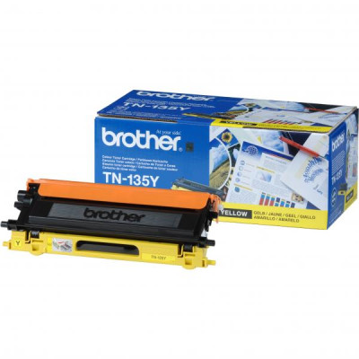 Brother TN-135Y, originálny toner, žltý