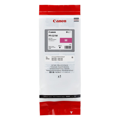 Canon PFI-321M (6269C001), originálny atrament, purpurový, 300 ml