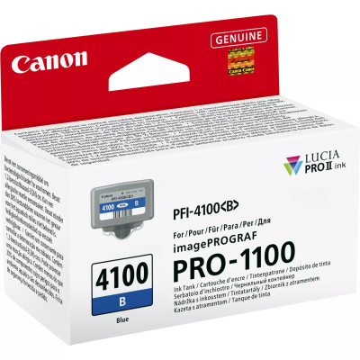 Canon PFI-4100B (6786C001), originálny atrament, modrý, 80 ml