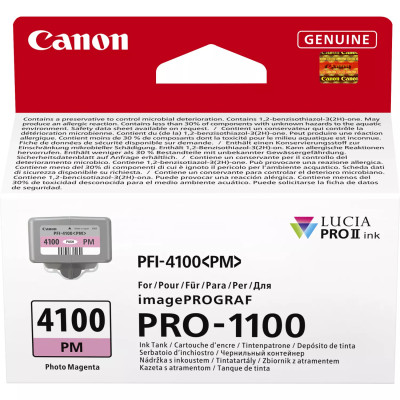 Canon PFI-4100PM (6782C001), originálny atrament, photo purpurový, 80 ml