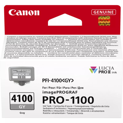 Canon PFI-4100GY (6783C001), originálny atrament, šedý, 80 ml