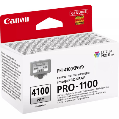 Canon PFI-4100PGY (6784C001), originálny atrament, photo šedý, 80 ml