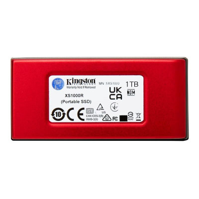 Kingston Externí SSD 1TB XS1000, USB 3.2, červená