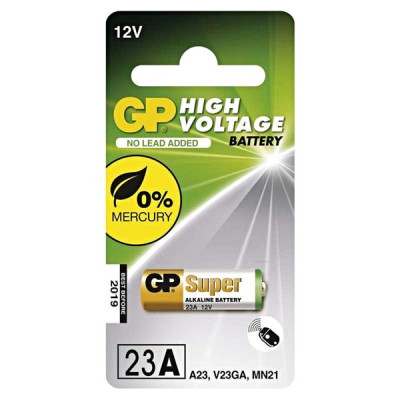 Batéria alkalická, 23AF, V23GA, MN21, 12V, GP, blister, 1-pack