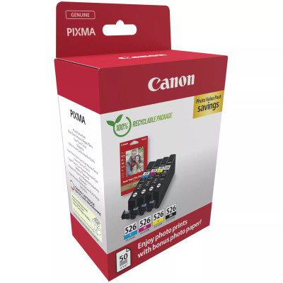 Canon CLI-526 (4540B019), originálny atrament, CMYK, 4-pack