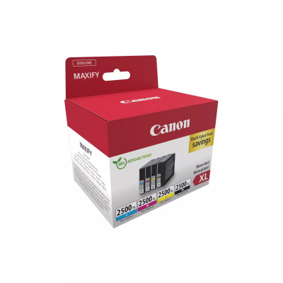 Canon PGI-2500CMYK XL (9254B010), originálny atrament, CMYK, 4-pack