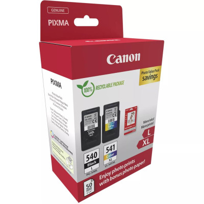 Canon PG-540L/CL-541XL (5224B012, 5224B013), originálny atrament, čierny/farebný, 11 + 15 ml, 2-pack