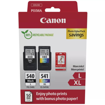 Canon PG-540L/CL-541XL (5224B012, 5224B013), originálny atrament, čierny/farebný, 11 + 15 ml, 2-pack