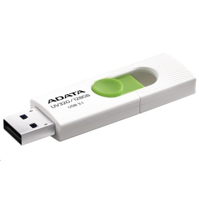 ADATA Flash Disk 128GB UV320, USB 3.1 Dash Drive, biela/zelená