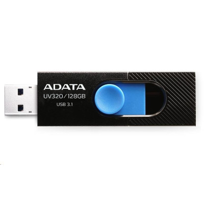 ADATA Flash Disk 128GB UV320, USB 3.1 Dash Drive, čierna/modrá