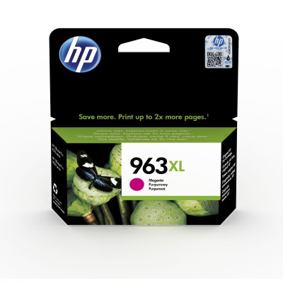 HP 3JA28AE (963XL), originálny atrament, purpurový, 1600 strán (22,92 ml)