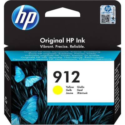 HP 3YL79AE (912), originálny atrament, žltý