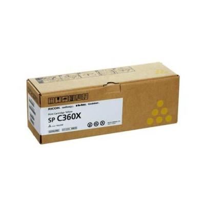 Ricoh 408191, originálny toner, žltý