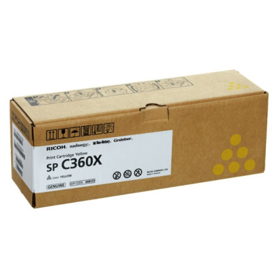 Ricoh 408253, originálny toner, žltý, 9000 strán