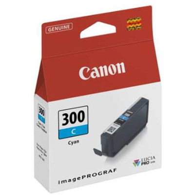 Canon PFI-300C (4194C001), originálny atrament, azúrový, 14,4 ml