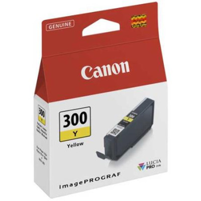 Canon PFI-300Y (4196C001), originálny atrament, žltý, 14,4 ml