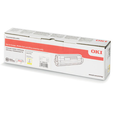 Oki C834 (46861305), originálny toner, žltý, 10000 strán