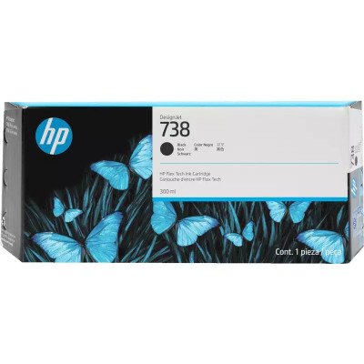 HP 498Q0A (738M), originálny atrament, čierny, 300 ml