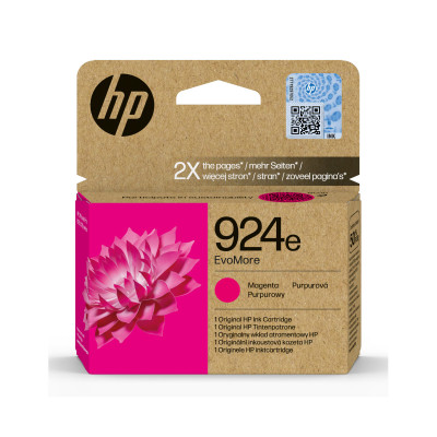 HP 4K0U8NE (924e), originálny atrament, purpurový, 800 strán