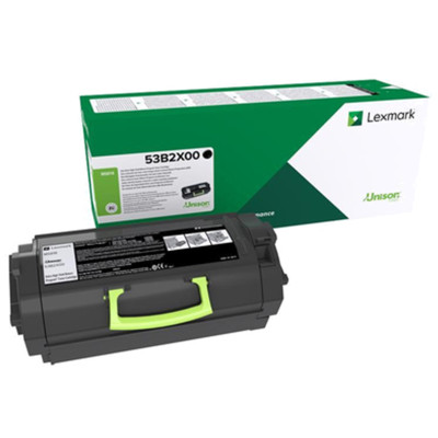 Lexmark 53B2X00, originálny toner, čierny