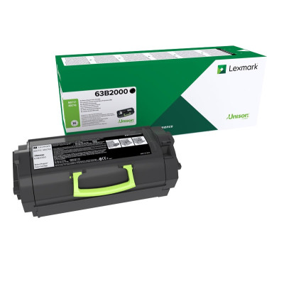 Lexmark 63B2000, originálny toner, čierny