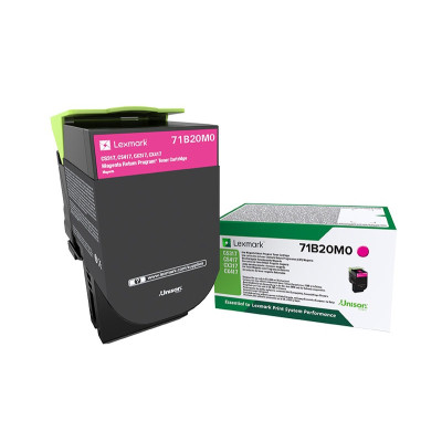 Lexmark 71B20M0, originálny toner, purpurový