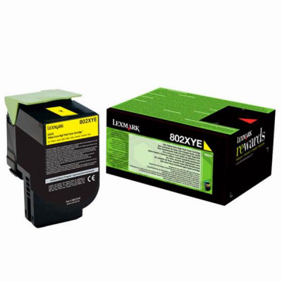 Lexmark 80C2XY0 (80C2XYE), originálny toner, žltý