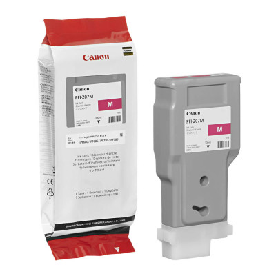 Canon PFI-207M (8791B001), originálny atrament, purpurový, 300 ml