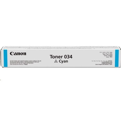 Canon 034C (9453B001), originálny toner, azúrový