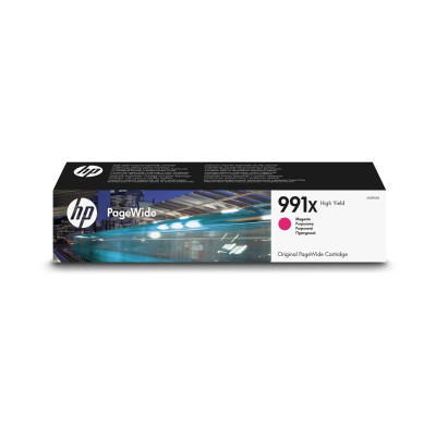 HP M0J94AE (991X), originálny atrament, purpurový, 187ml, XL