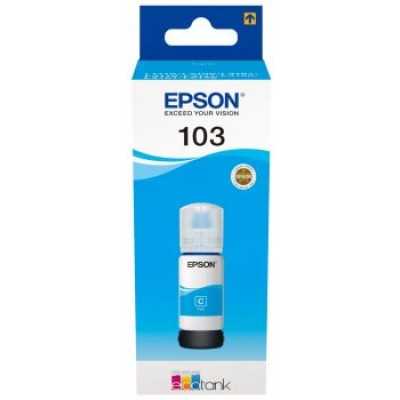 Epson T00S2 (C13T00S24A, 103), originálny atrament, azúrový, 65 ml