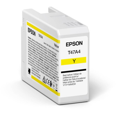 Epson T47A4 (C13T47A400), originálny atrament, žltý, 50 ml