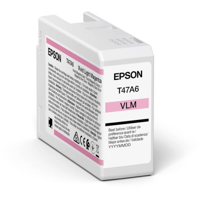 Epson T47A6 (C13T47A60N), originálny atrament, svetlo purpurový, 50 ml