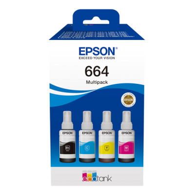 Epson T6646 (C13T66464A), originálny atrament, CMYK, 4-pack