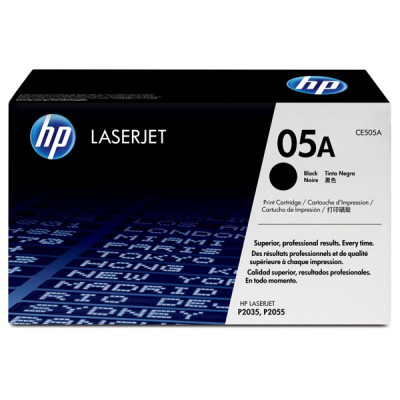 HP CE505A (05A), originálny toner, čierny, 2300 strán