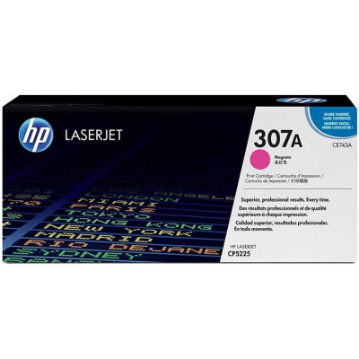 HP CE743A (307A), originálny toner, purpurový