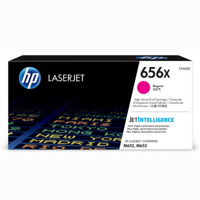 HP CF463X (656X), originálny toner, purpurový, 22000 strán