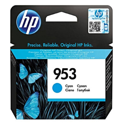 HP F6U12AE (953), originálny atrament, azúrový, 10 ml