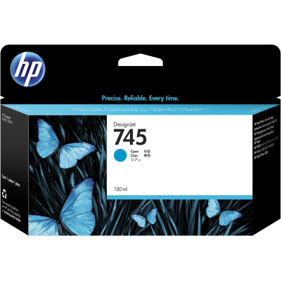 HP F9J97A (745), originálny atrament, azúrový, 130ml