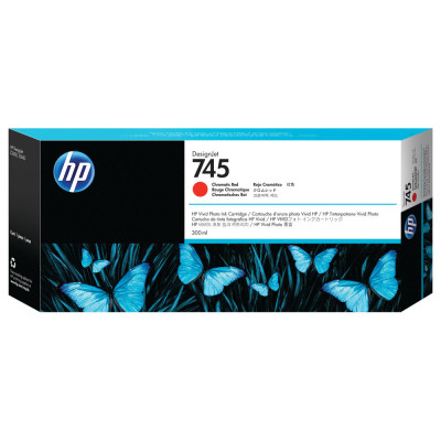 HP F9K06A (745), originálny atrament, chromaticky červený, 300ml