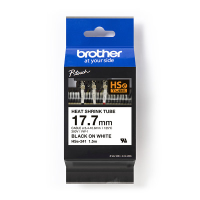 Originálna zmršťovacia bužírka Brother HSE-241, šírka 17,7 mm, dĺžka 1,5 m